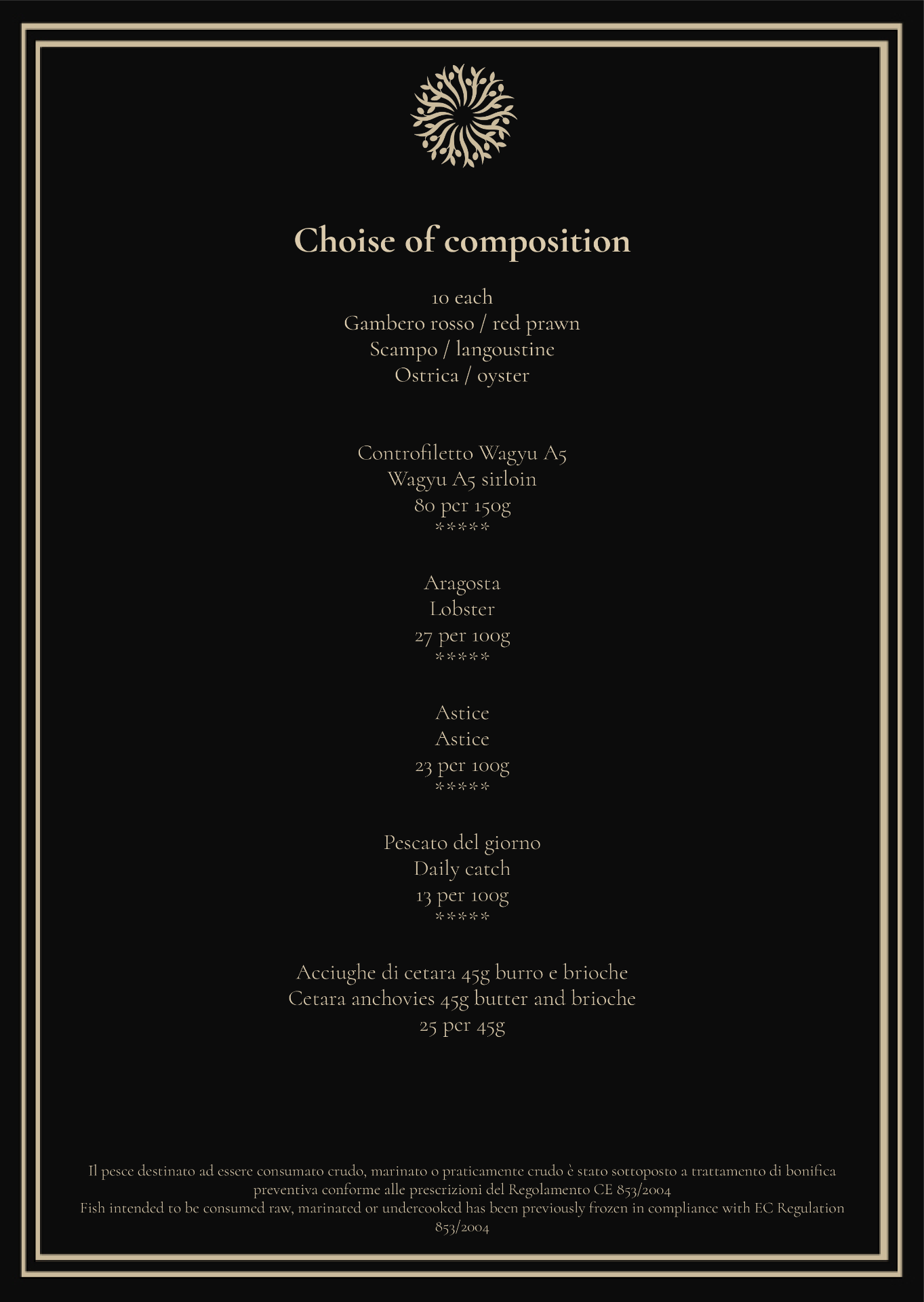 Choise of Composition