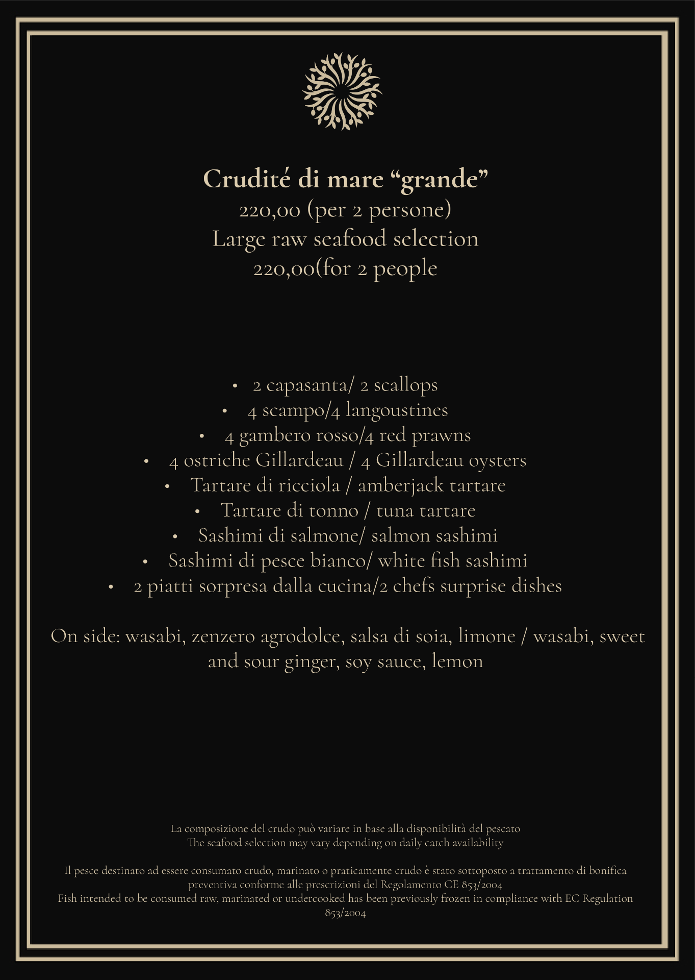 Crudité di mare «grande»
